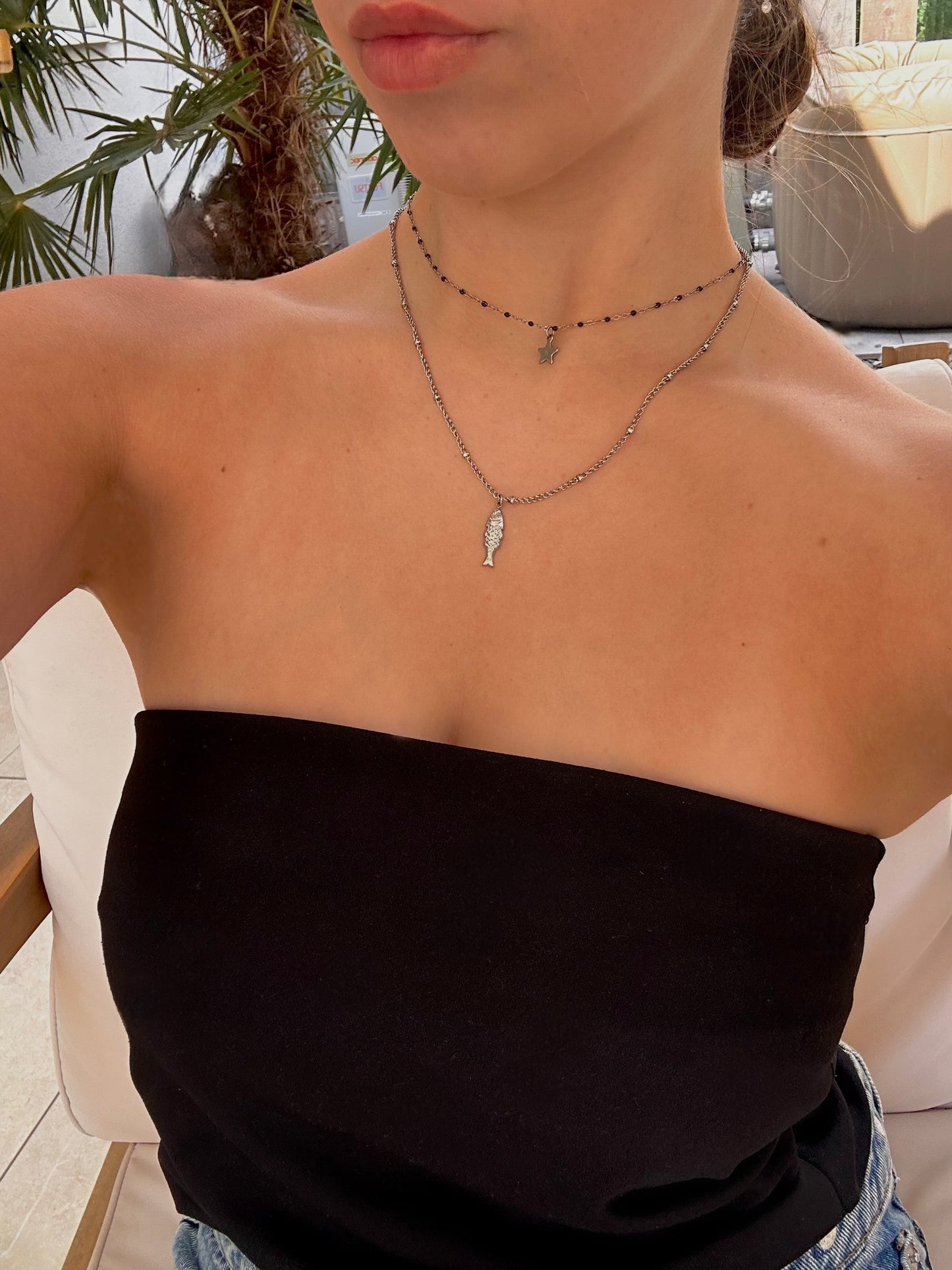Collier mini poisson